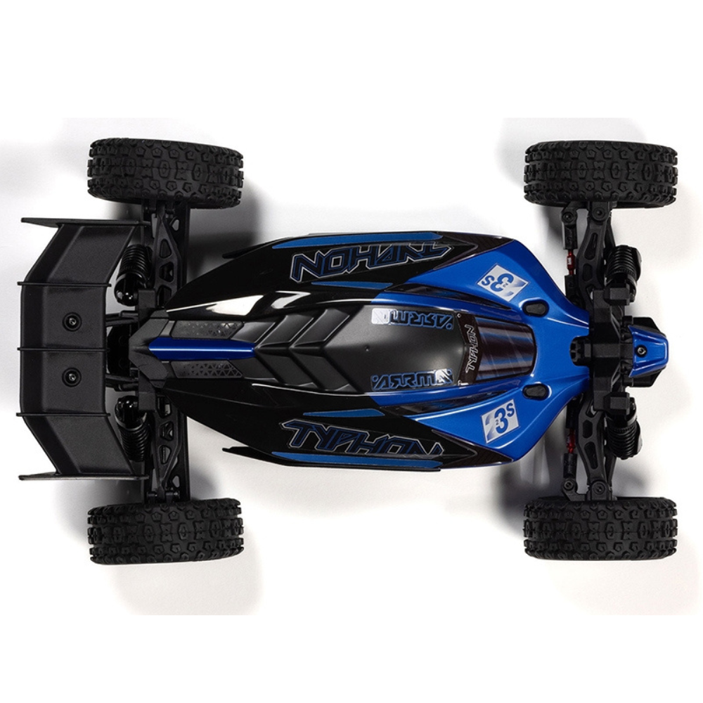 Arrma 1/18 Typhon GROM 223S BLX 4X4 with Batt/Charger Blue-5
