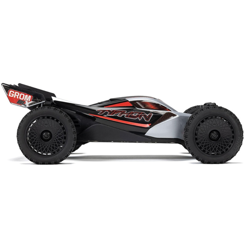 Arrma 1/18 Typhon GROM 223S BLX 4X4 Buggy (No Batt/Charg) Silver-4