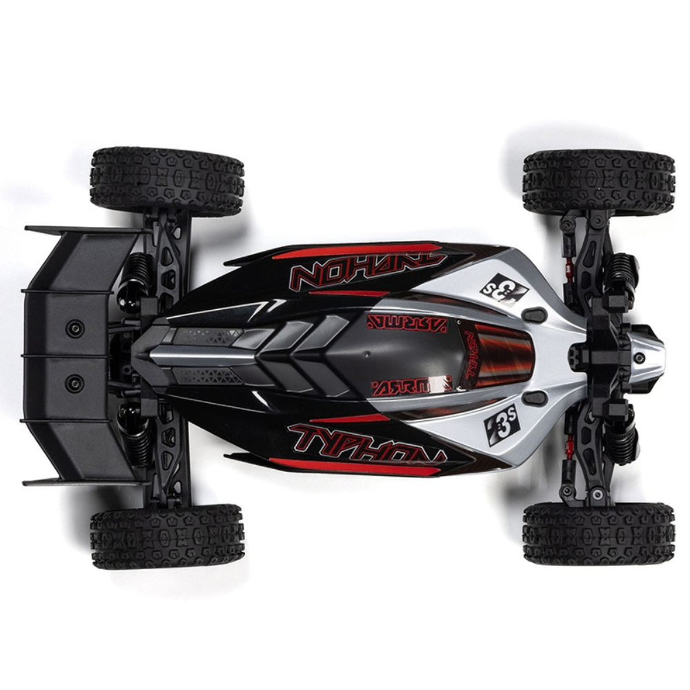 Arrma 1/18 Typhon GROM 223S BLX 4X4 Buggy (No Batt/Charg) Silver-10