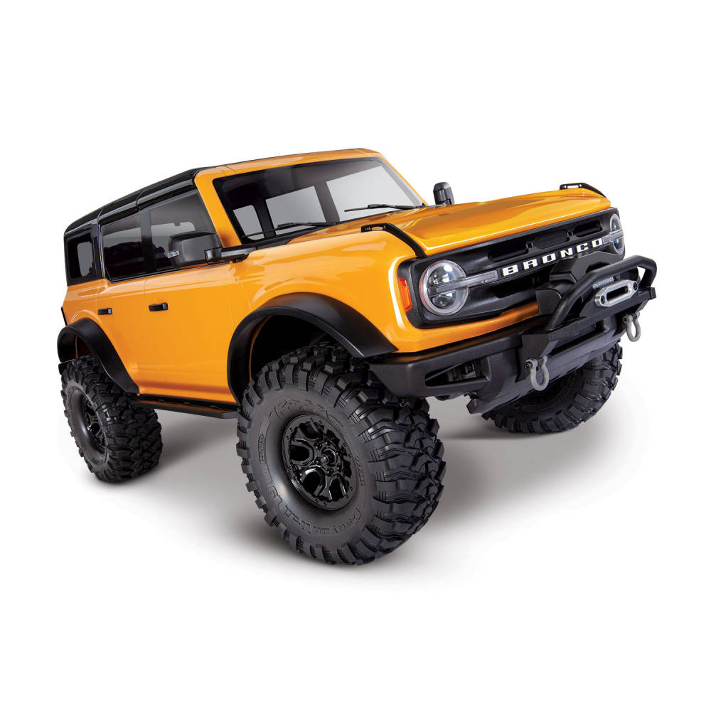 Traxxas Cyber Orange TRX-4 2021 Ford Bronco 1:10 4X4 Electric Scale & Trail Crawler (+ TQi 4-ch, XL-5 HV, Titan 550)