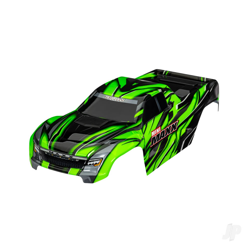 traxxas-body-mini-maxx-green-painted-decals-applied