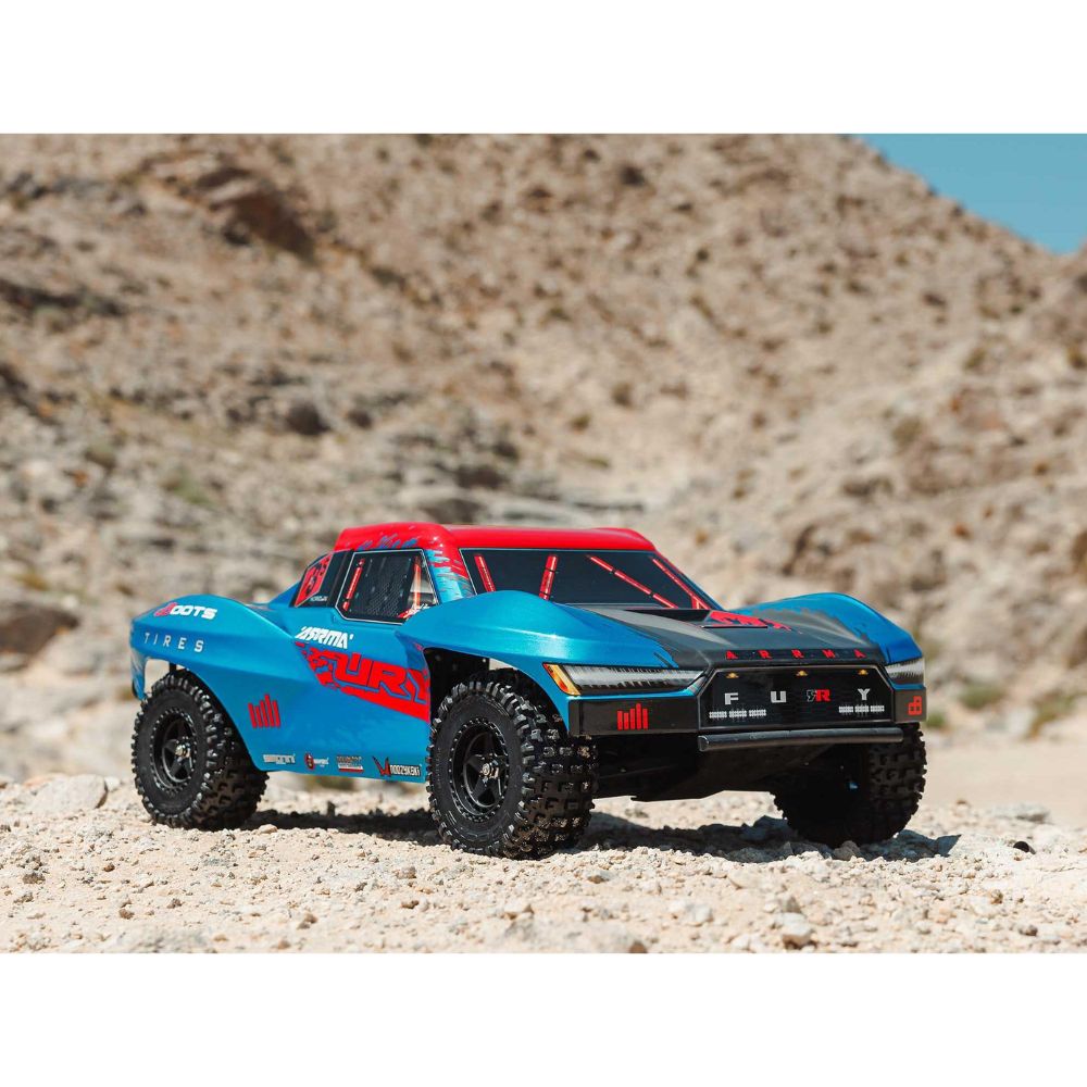Arrma Fury 223S BLX Brushless 2WD Short Course Truck RTR with DSC 1/10 - Blue-8