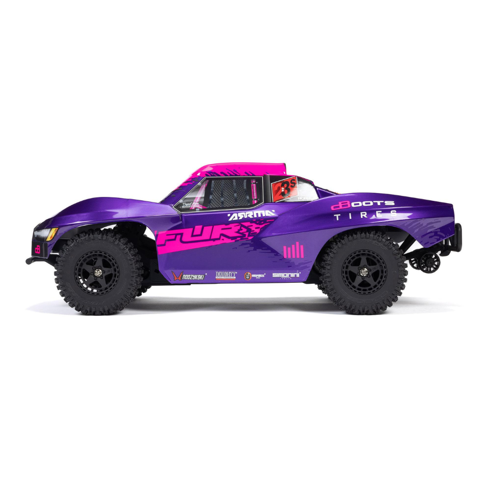 Arrma Fury 223S BLX Brushless 2WD Short Course Truck RTR 1/10 with DSC - Purple-4