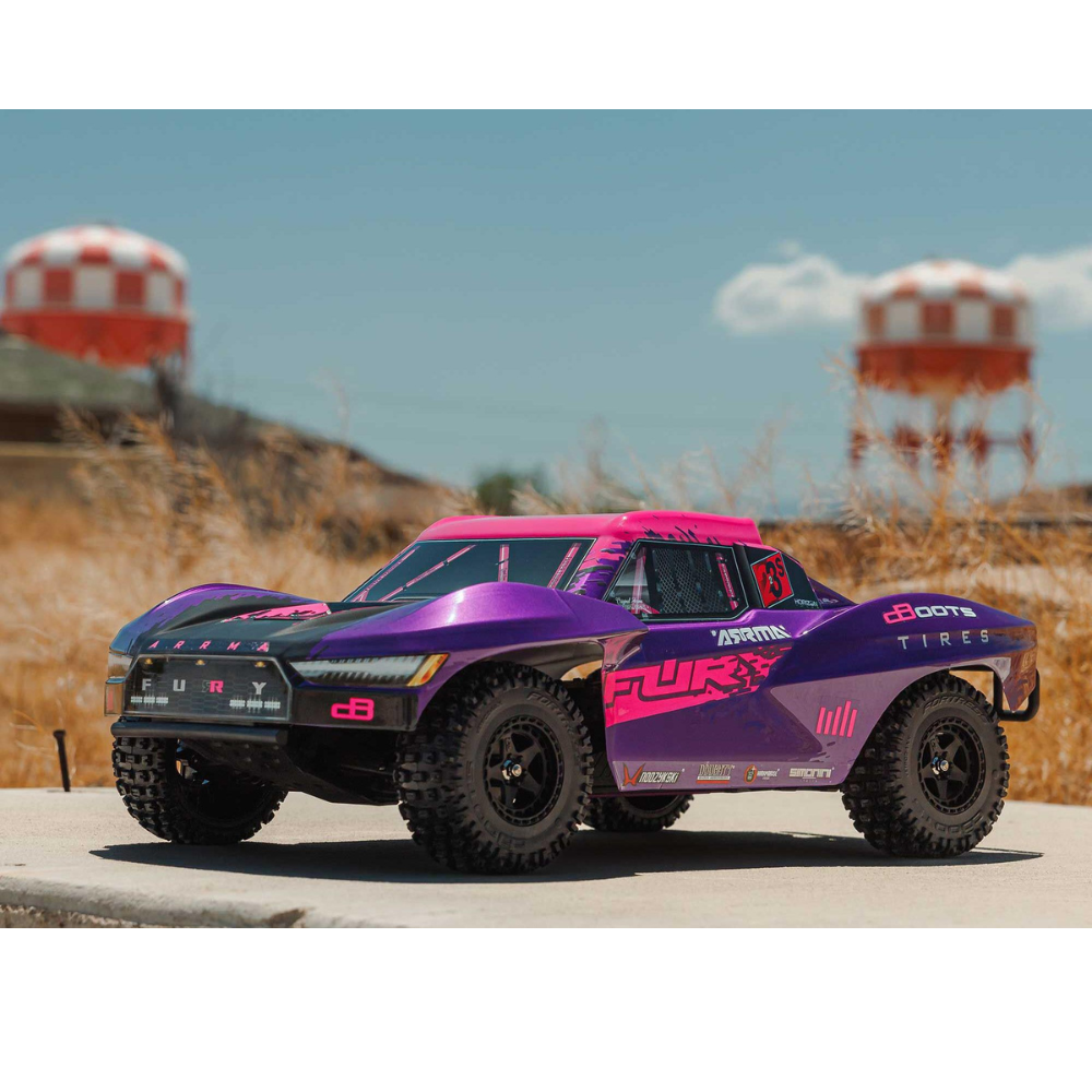 Arrma Fury 223S BLX Brushless 2WD Short Course Truck RTR 1/10 with DSC - Purple-8