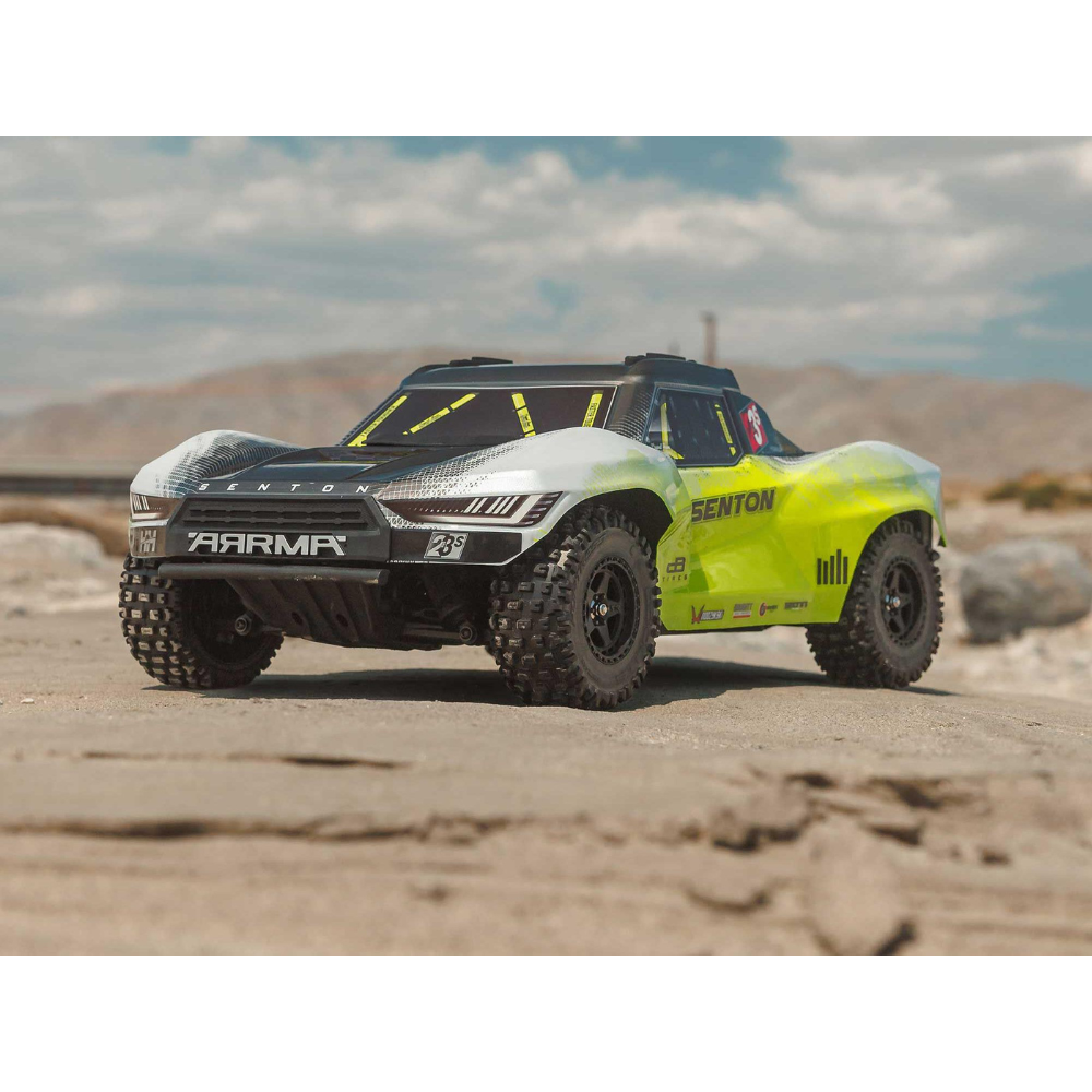 Arrma Senton 223S BLX Brushless 4X4 Short Course Truck RTR with DSC 1/10 - Yellow-12