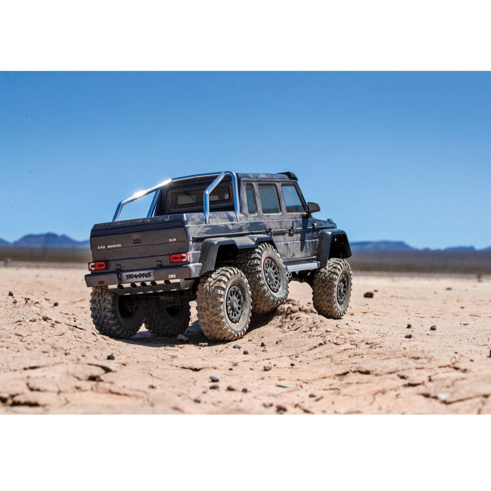 Traxxas TRX-6 Mercedes-Benz G 63 AMG XL-5 1:10 6x6 RTD Crawler w/ Clipless Body - Silver-9