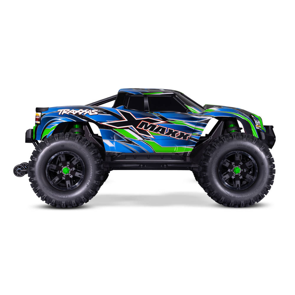 Traxxas X-Maxx Belted 1:6 8S 4WD Electric Monster Truck, Green (+ TQi 2-ch, VXL-8s, Velineon 1200XL, TSM, Belted Tyres)-3