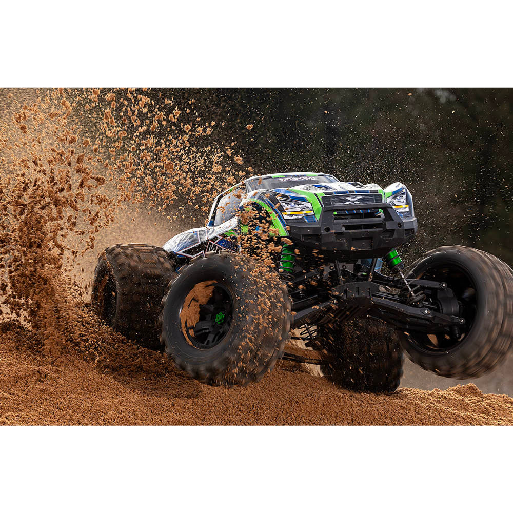 Traxxas X-Maxx Belted 1:6 8S 4WD Electric Monster Truck, Green (+ TQi 2-ch, VXL-8s, Velineon 1200XL, TSM, Belted Tyres)-4