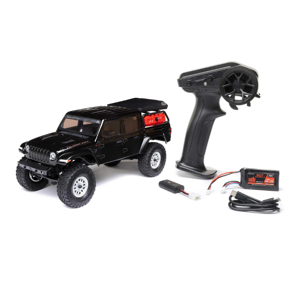 Axial SCX24 Jeep JT Gladiator 4WD Rock Crawler RTR Black-2