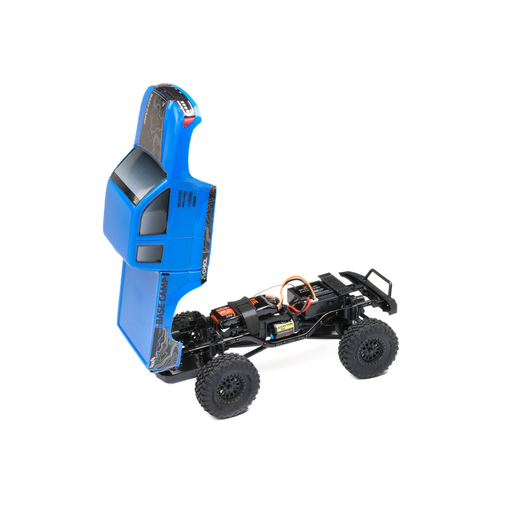 Axial SCX24 Base Camp 4WD Rock Crawler RTR Blue-3