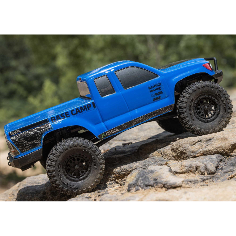 Axial SCX24 Base Camp 4WD Rock Crawler RTR Blue-12