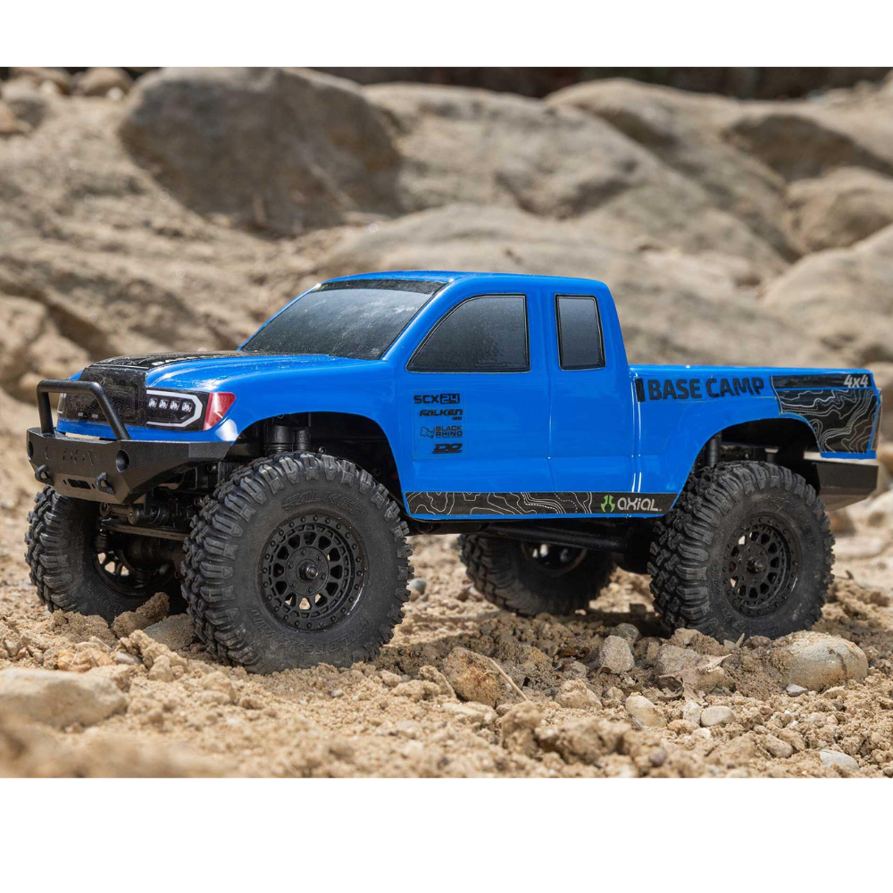 Axial SCX24 Base Camp 4WD Rock Crawler RTR Blue-13