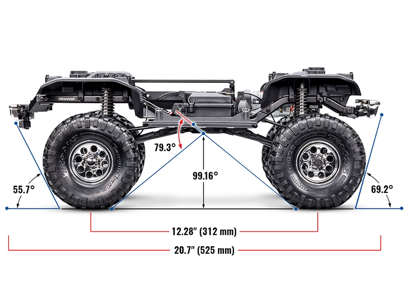 Traxxas TRX-4 1972 Chevrolet K5 Blazer High Trail Edition 1:10 4WD RTR - Blue-5