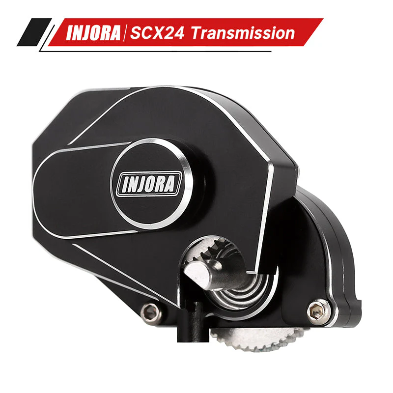 Injora Aluminum Complete Transmission Gearbox for Axial SCX24 AX24-3