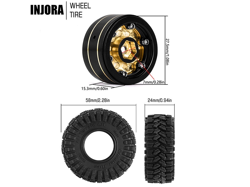 injora-1-0in-58x24mm-2-65mm-offset-brass-beadlock-wheel-set-for-1-24-1-18-rc-crawler