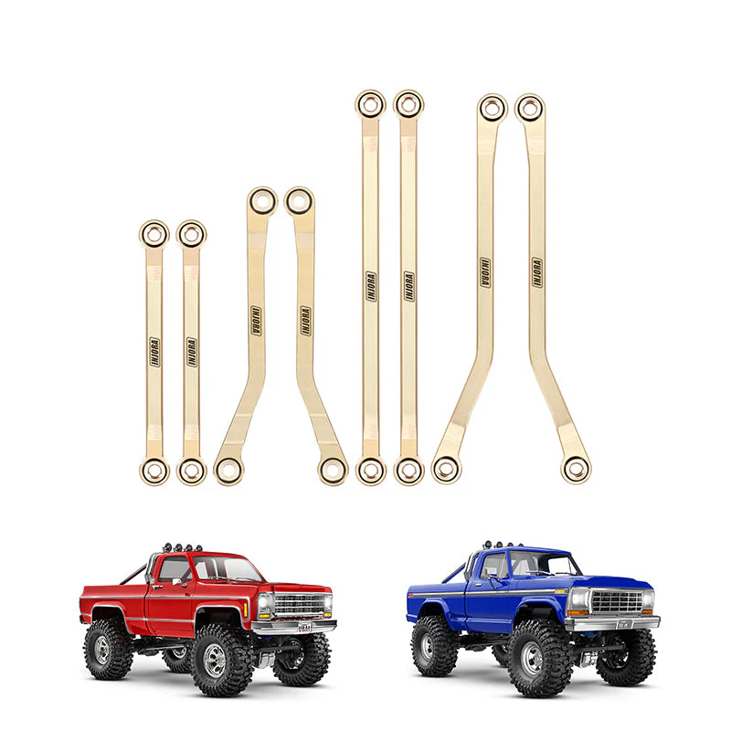 Injora Brass High Clearance Links for 1/18 TRX4M High Trail K10 F150 (4M-97)