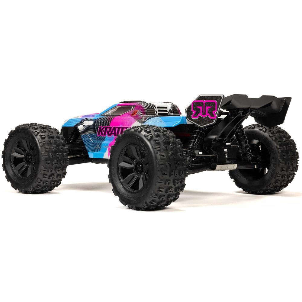 Arrma 1/8 Kraton 6S V6 4X4 BLX Speed Monster Truck RTR Pink-5