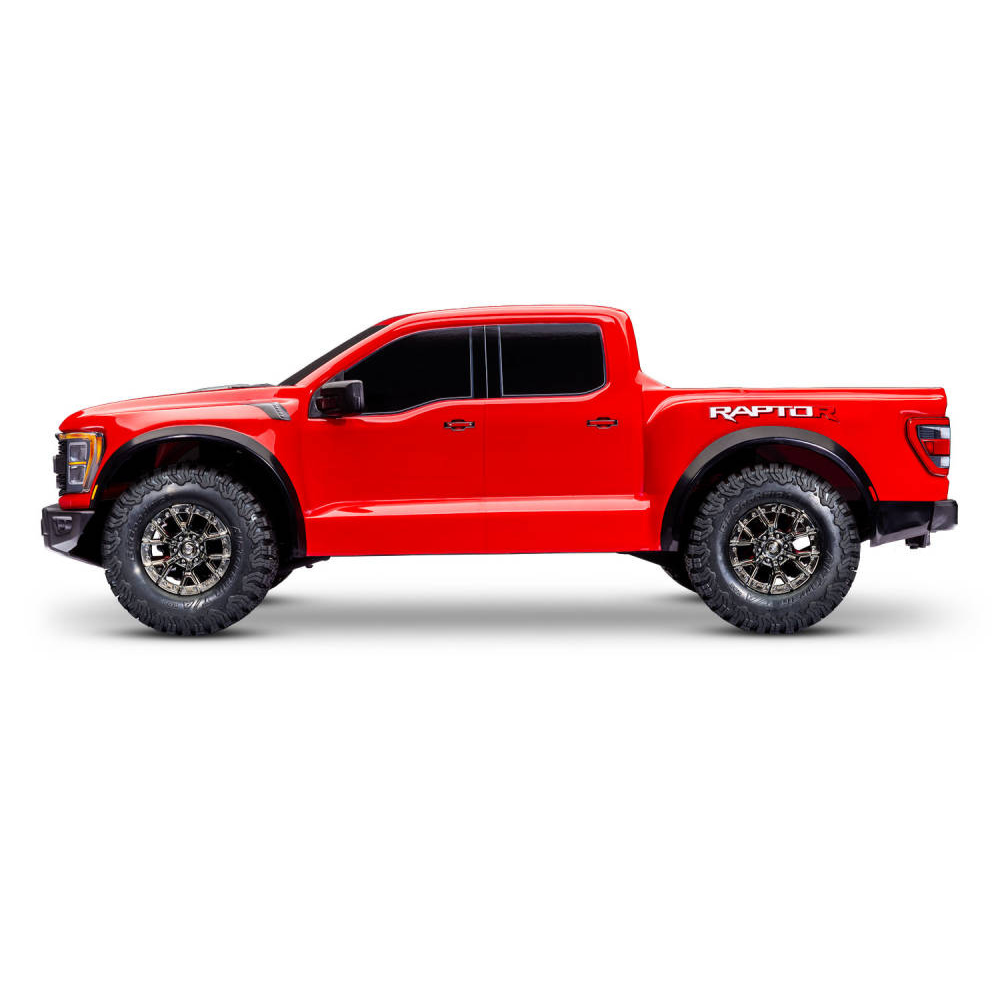 Traxxas Ford Raptor R 1:10 Pro Scale 4WD Brushless Electric RTD Replica Truck, Red (+ TQi 2-ch, TSM, VXL-3S, Velineon 3500kV, Clipless Body)-3