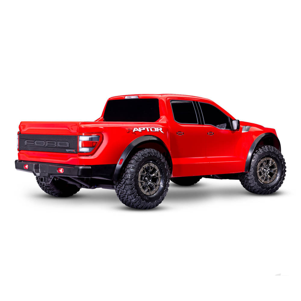 Traxxas Ford Raptor R 1:10 Pro Scale 4WD Brushless Electric RTD Replica Truck, Red (+ TQi 2-ch, TSM, VXL-3S, Velineon 3500kV, Clipless Body)-4