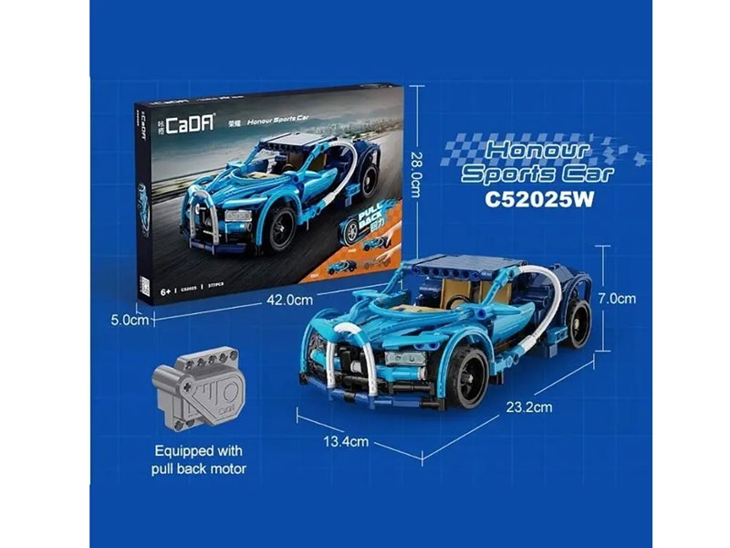 CaDA Honour 1:18 Pull Back Racing Car - 377 pcs-3