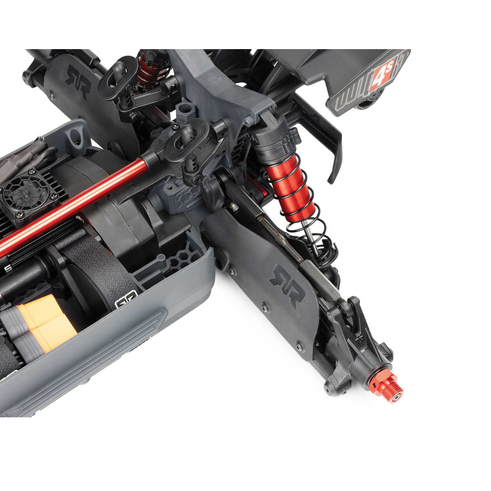 Arrma 1/10 Outcast 4S 4X4 BLX Stunt MT (with Centre Diff) Red-4