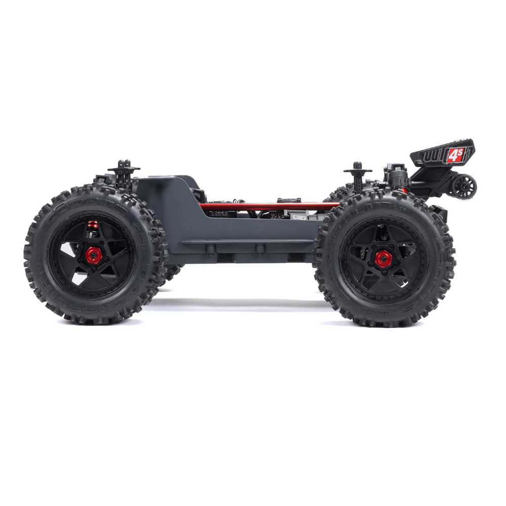 Arrma 1/10 Outcast 4S 4X4 BLX Stunt MT (with Centre Diff) Red-5