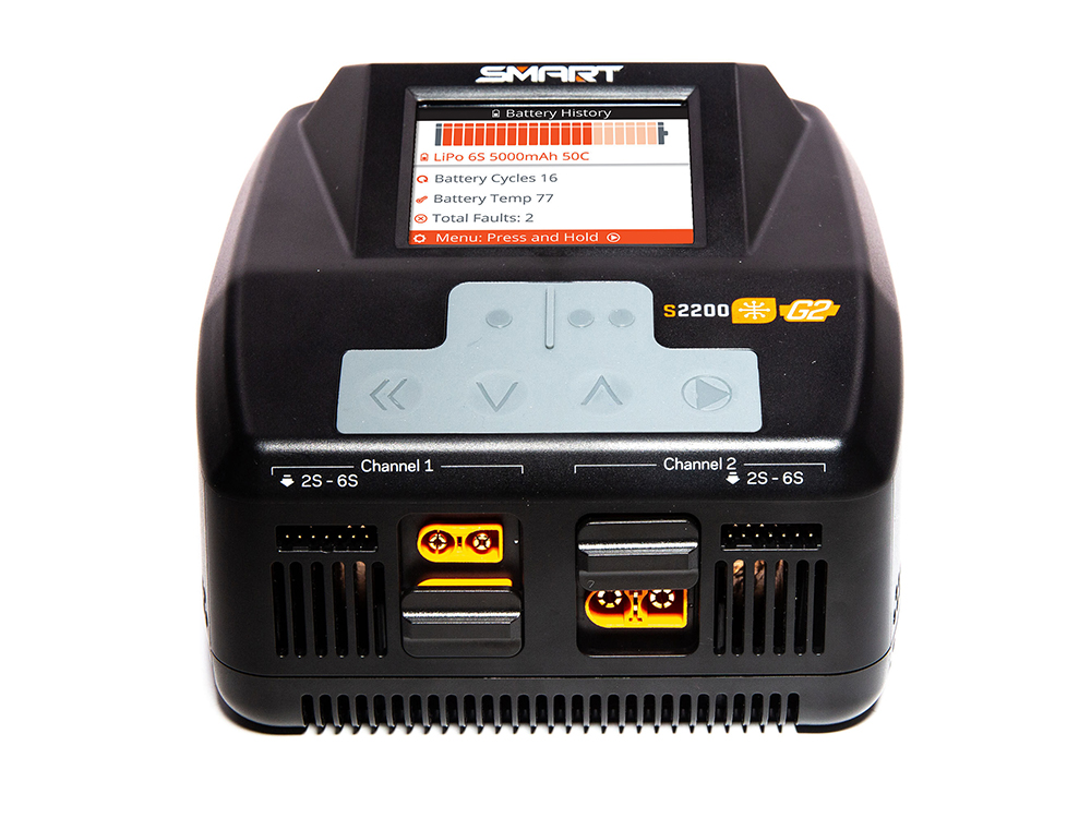 Spektrum S2200 Smart G2 AC Charger 2x200W-4