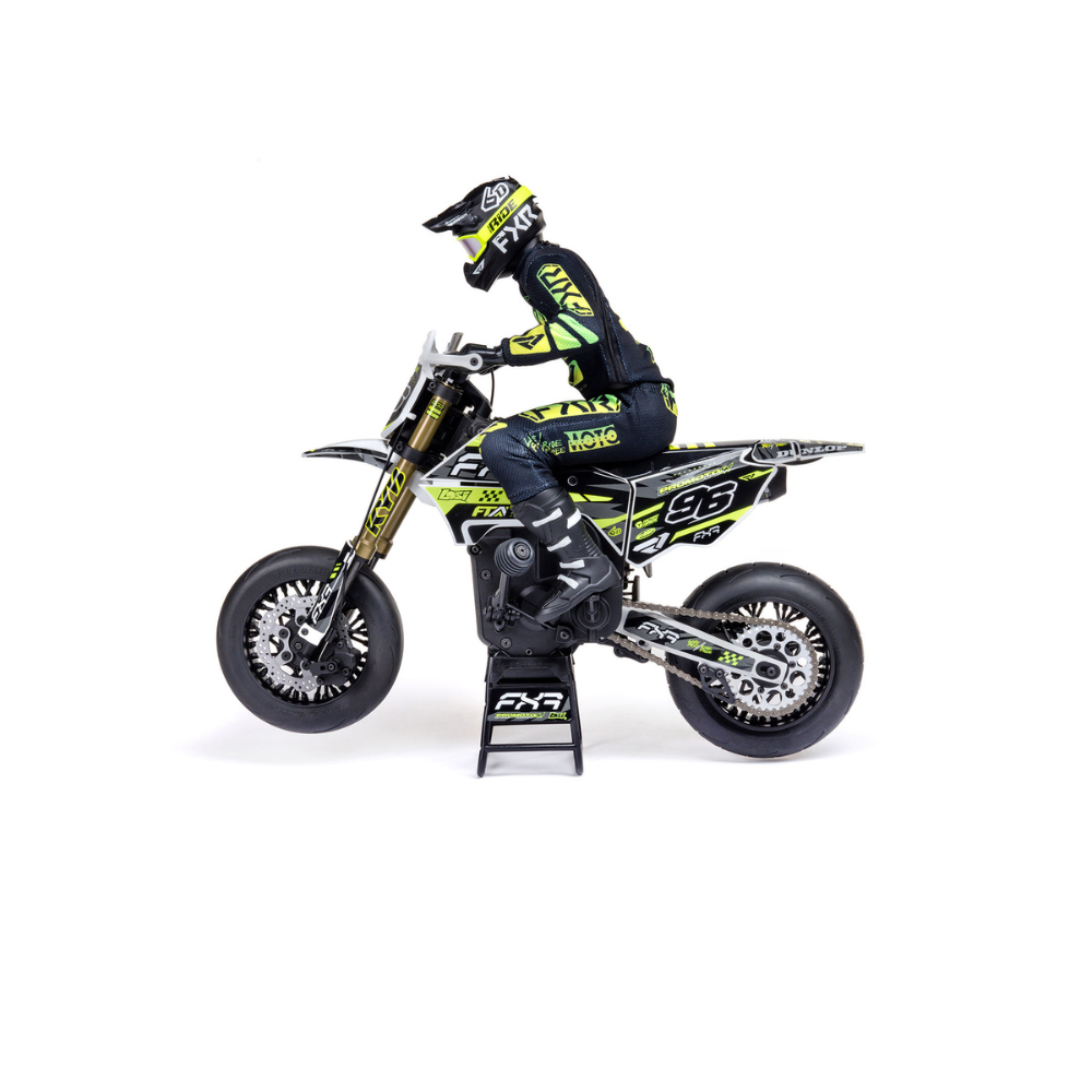 Losi 1/4 Promoto-SM FXR Supermoto Motorcycle RTR Basic - White-6