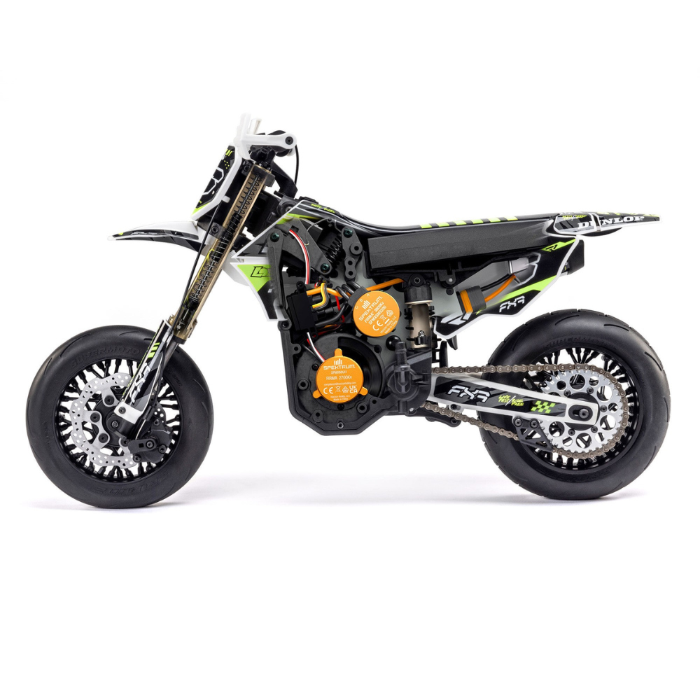 Losi 1/4 Promoto-SM FXR Supermoto Motorcycle RTR Basic - White-9