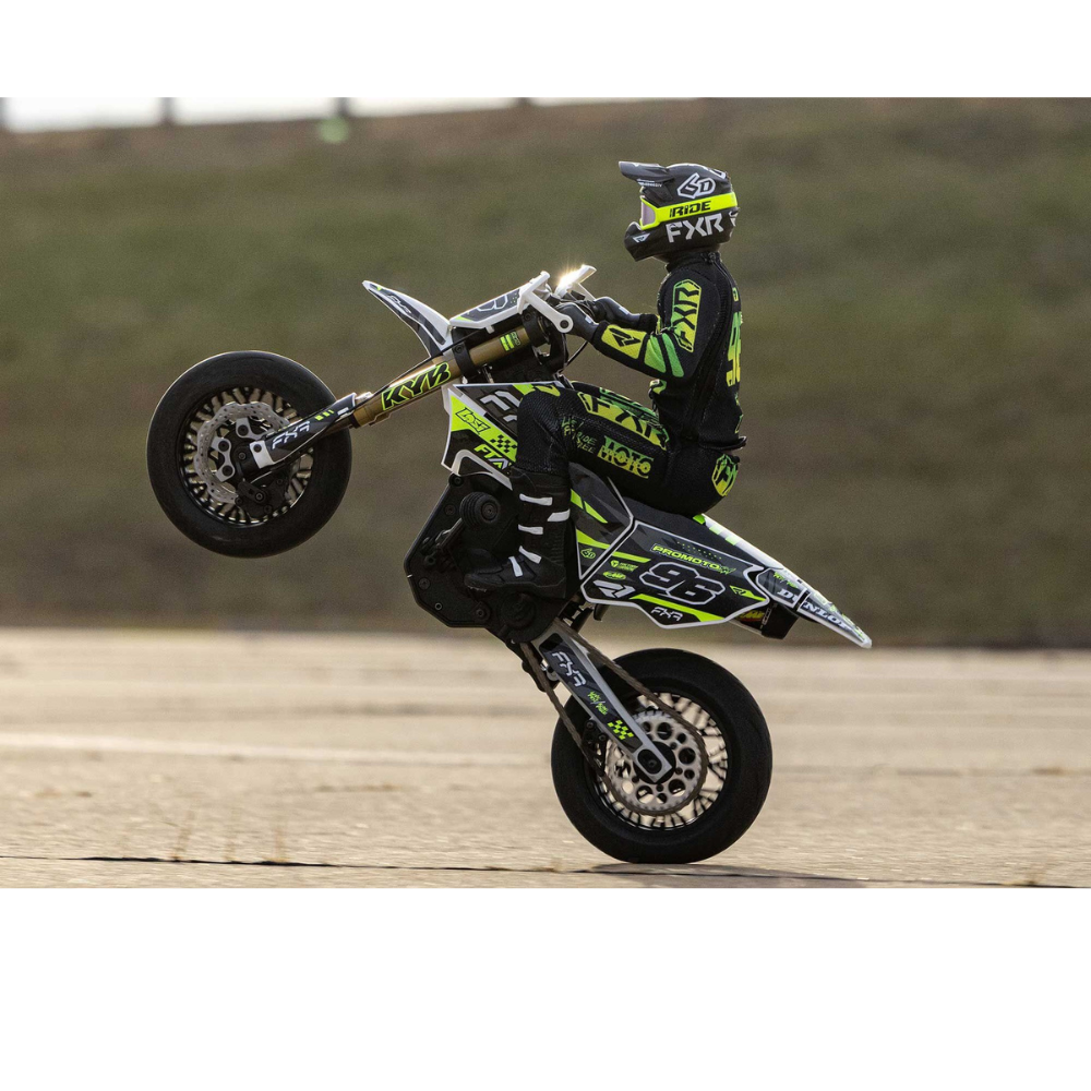 Losi 1/4 Promoto-SM FXR Supermoto Motorcycle RTR Basic - White-12