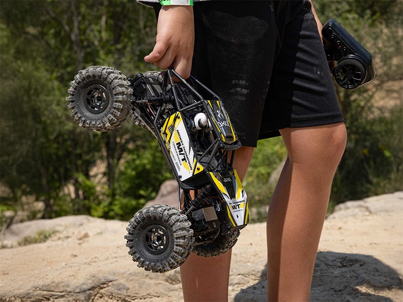 Axial 1/18 UTB18 Capra 4WS 4WD Trail Buggy RTR with Bat/Chg - Yellow-6