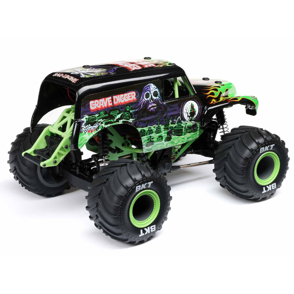 Losi 1/18 Mini LMT 4X4 Brushed Monster Truck RTR - Grave Digger-3