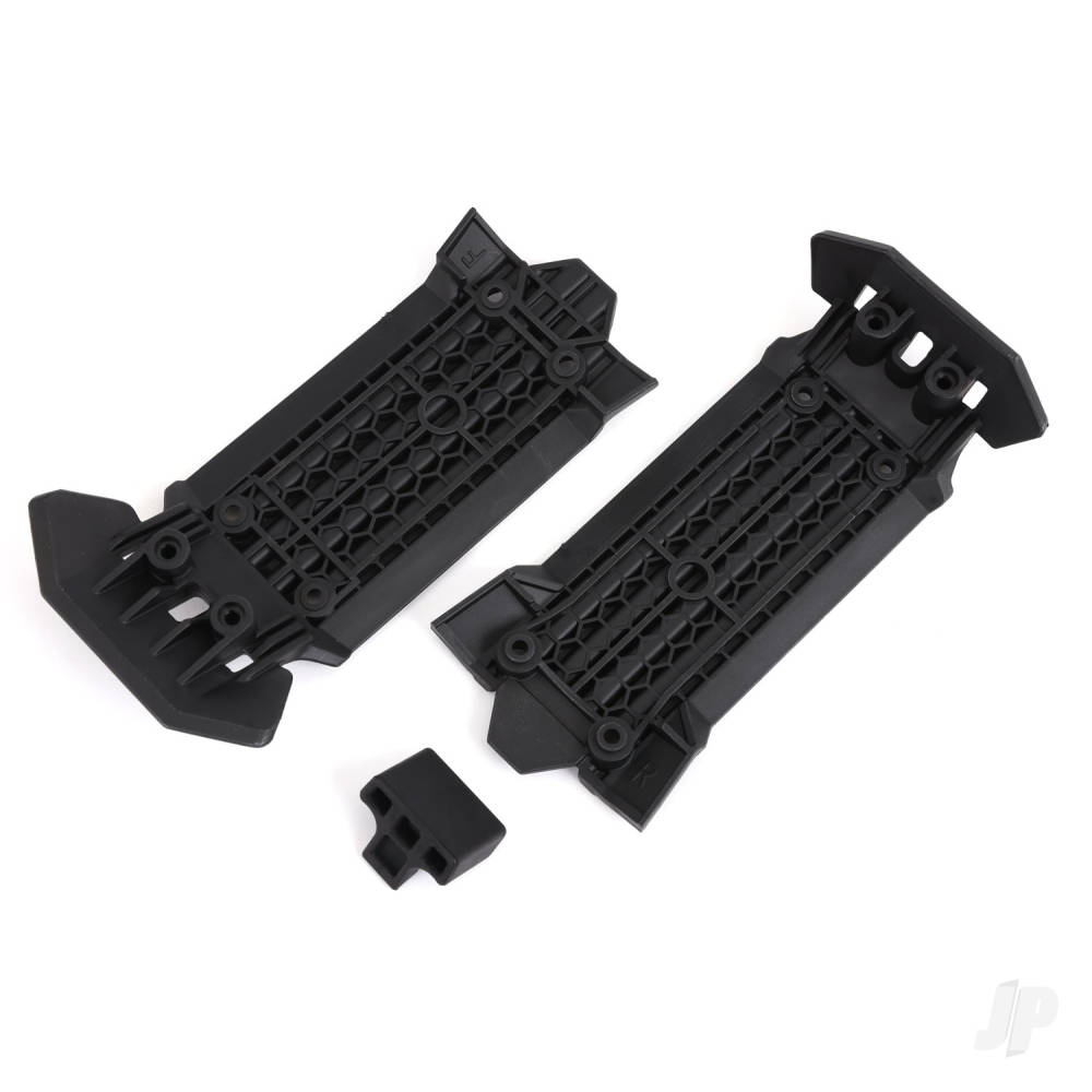 traxxas-front-and-rear-skid-plates-with-rubber-impact-cushion-xrt