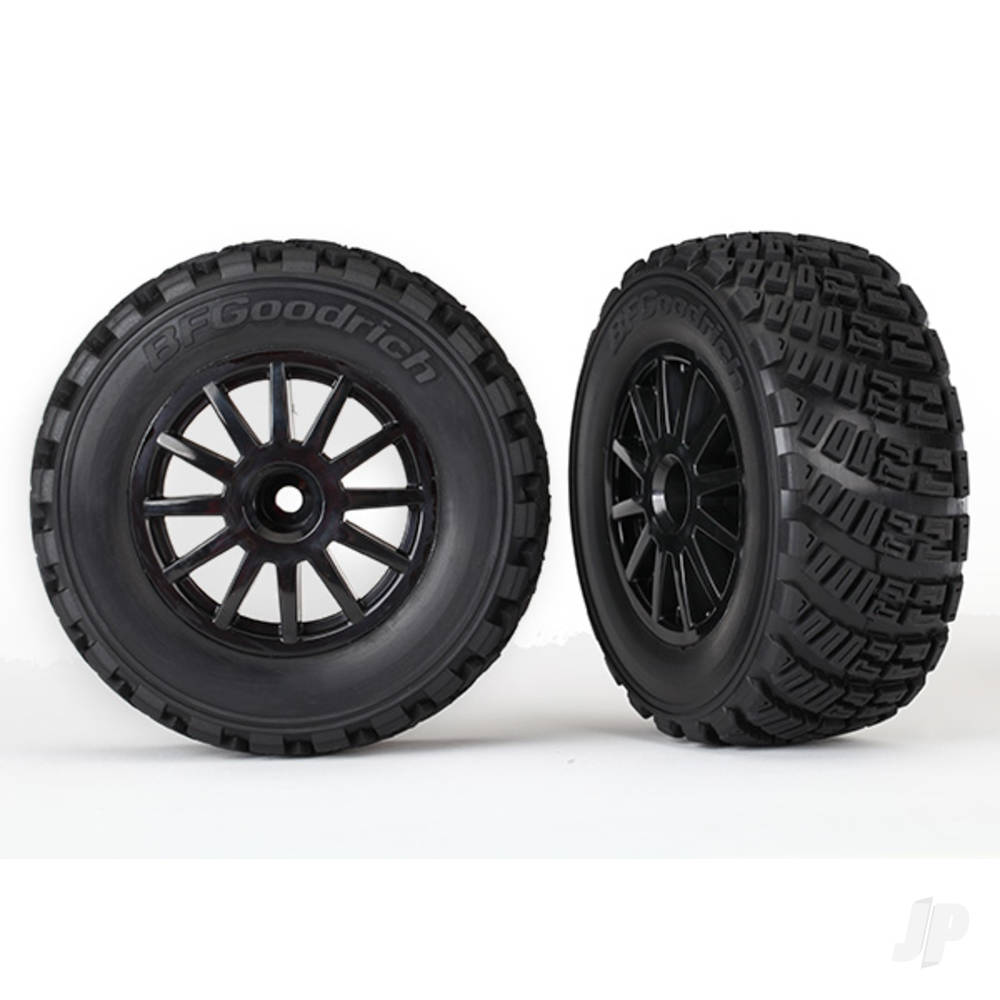 traxxas-tires-wheels-assembled-black-wheels-gravel-pattern-tire
