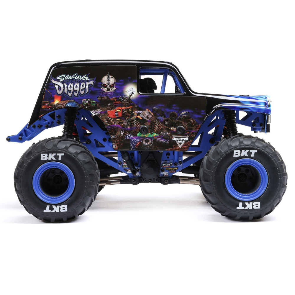 Losi 1/18 Mini LMT 4WD Brushed Monster Truck RTR Son-uva Digger-4