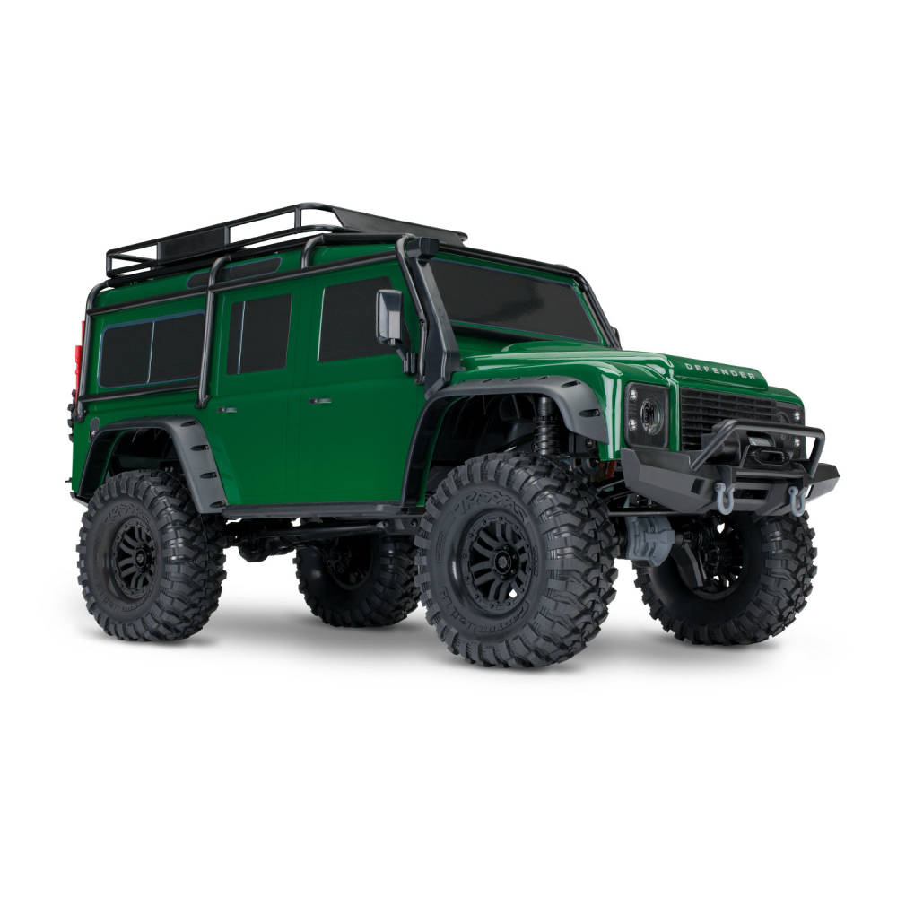 Traxxas TRX-4 Land Rover Defender 1:10 4X4 Electric Trail Crawler, Green (+ TQi 4-ch, XL-5 HV, Titan 550, Clipless Body)