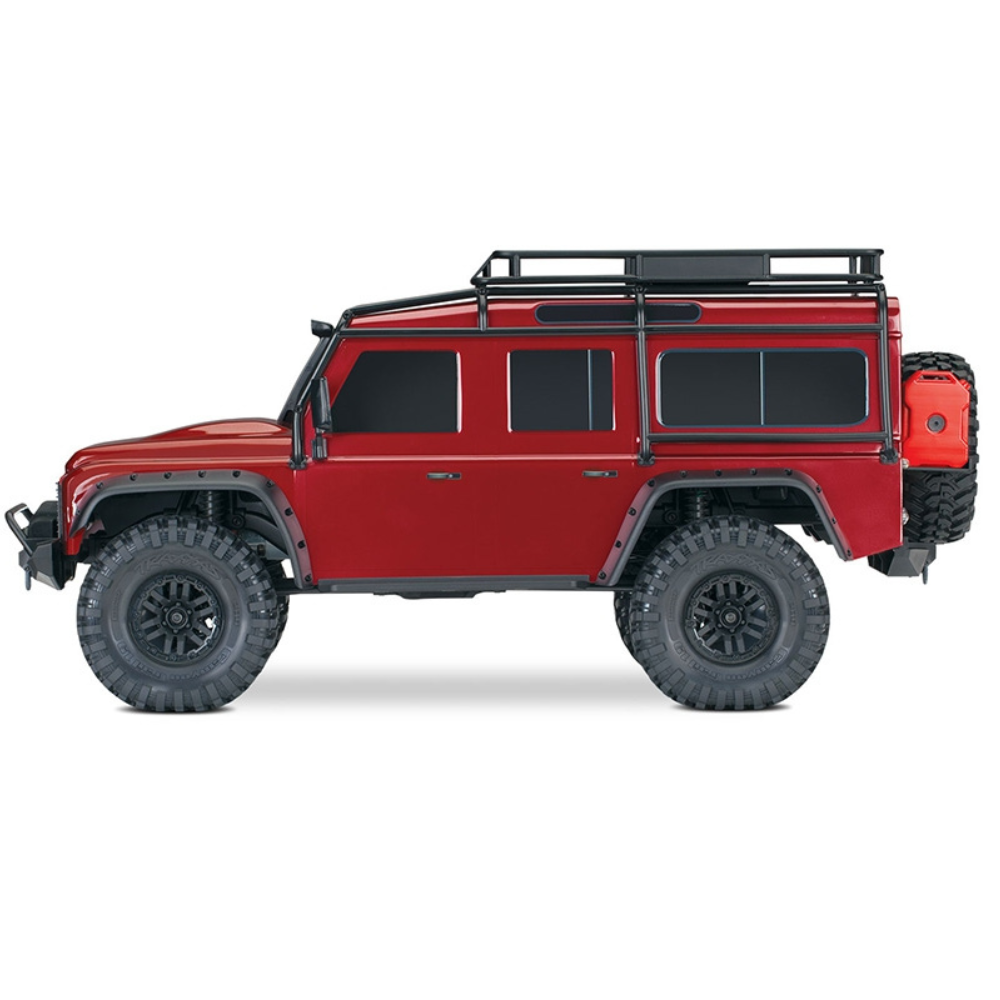 Traxxas TRX-4 Land Rover Defender 1:10 4X4 Electric Trail Crawler, Red (+ TQi 4-ch, XL-5 HV, Titan 550, Clipless Body)-3