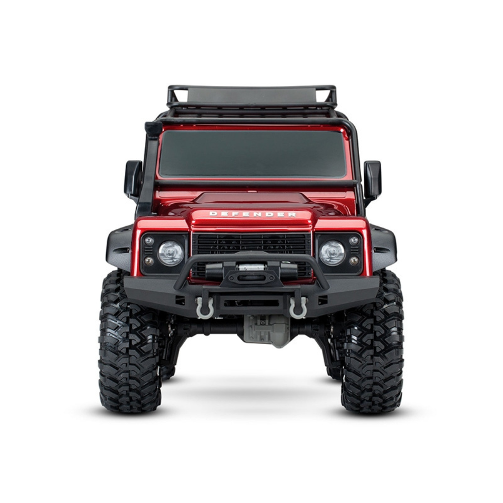 Traxxas TRX-4 Land Rover Defender 1:10 4X4 Electric Trail Crawler, Red (+ TQi 4-ch, XL-5 HV, Titan 550, Clipless Body)-4