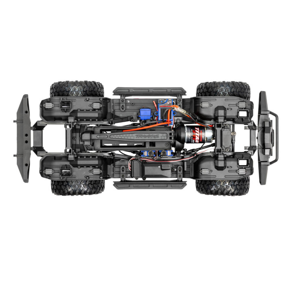 Traxxas TRX-4 Land Rover Defender 1:10 4X4 Electric Trail Crawler, Red (+ TQi 4-ch, XL-5 HV, Titan 550, Clipless Body)-5