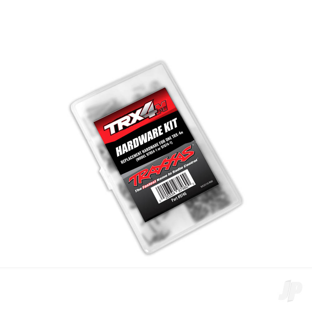 Traxxas Hardware kit, complete (contains all hardware used on 1/18-scale Ford Bronco or Land Rover Defender) (includes Clear plastic storage container)