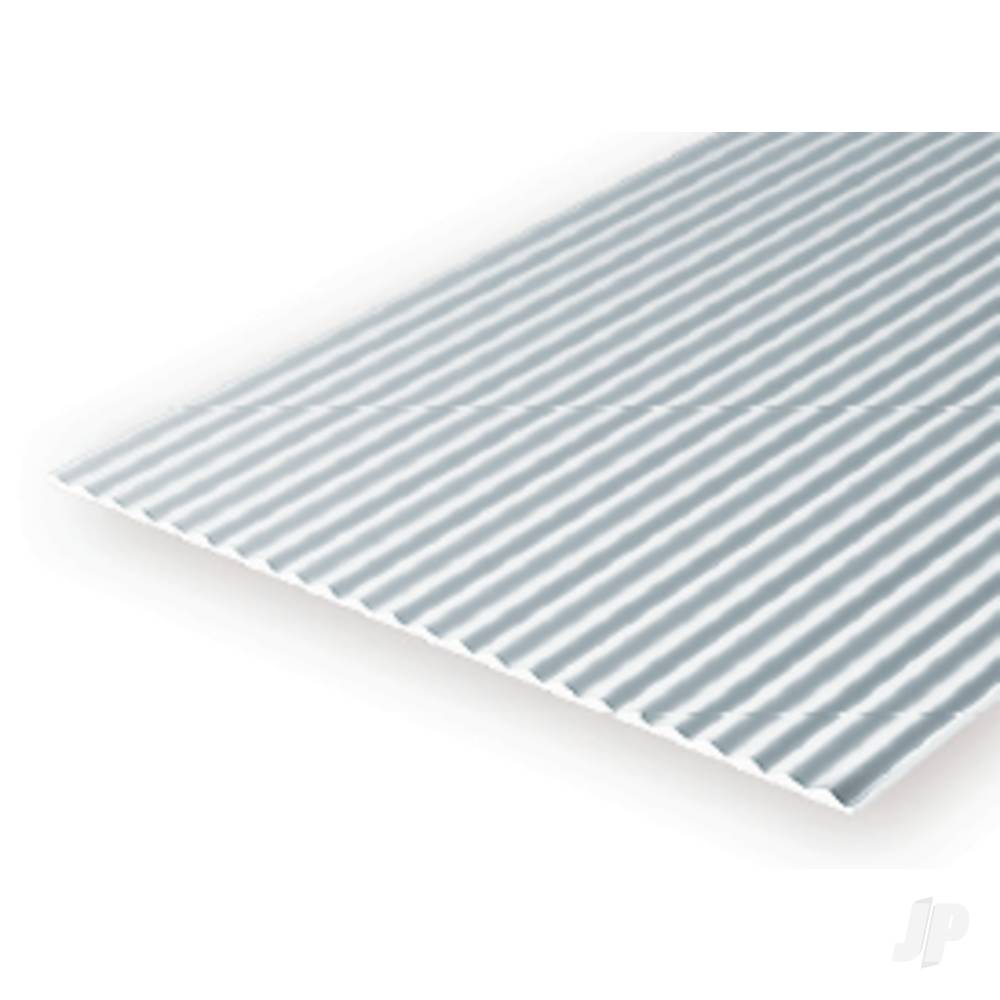 12x24in (30x60cm) Corrugated Metal Siding Sheet .040in (1.0mm) Thick .080in Groove Spacing (1 sheet per pack)-3