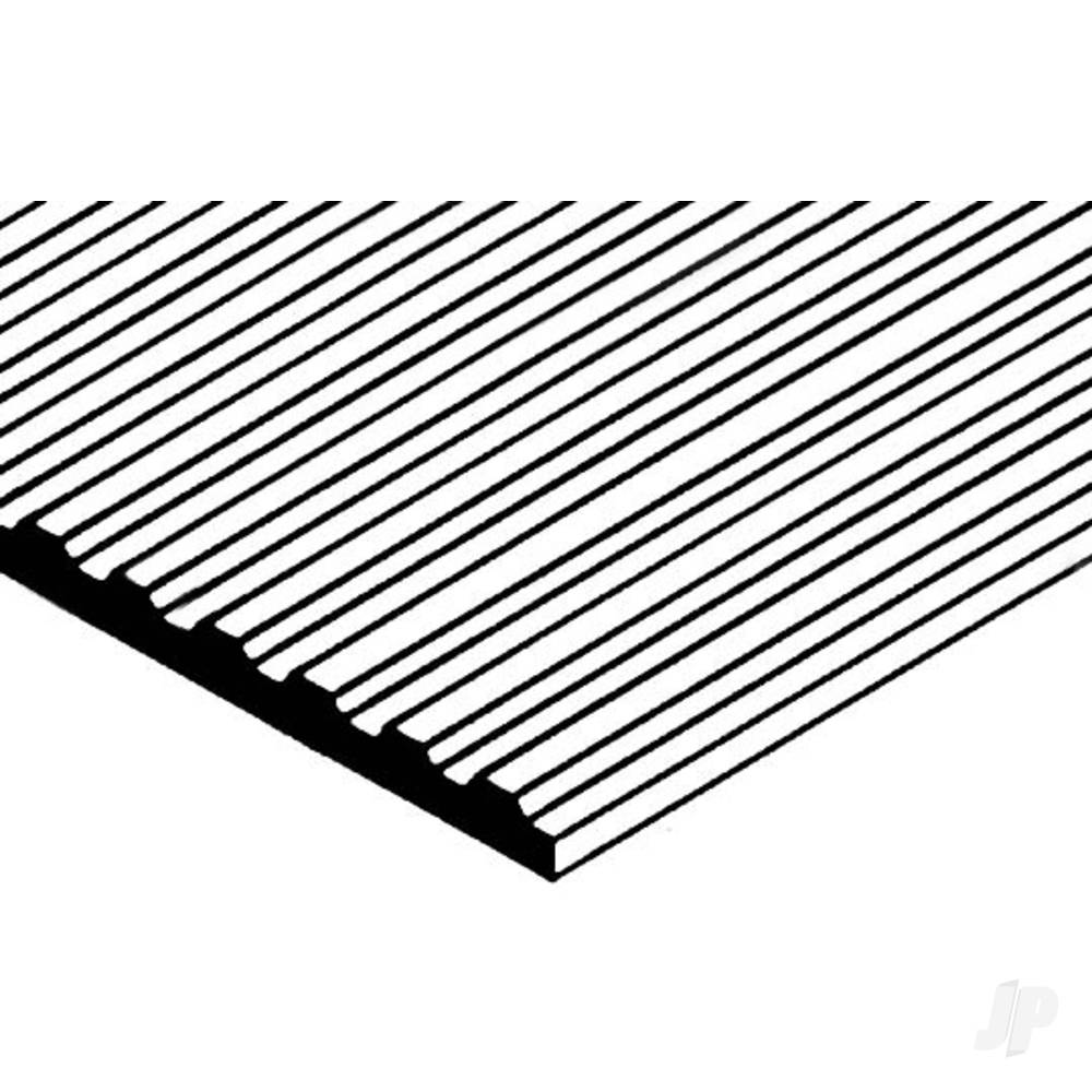 12x24in (30x60cm) Corrugated Metal Siding Sheet .040in (1.0mm) Thick .100in Groove Spacing (1 sheet per pack)-4