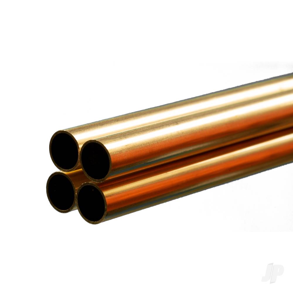 1/2in Brass Round Tube, .029in Wall (36in long) (Bulk Pack of 4 Items)