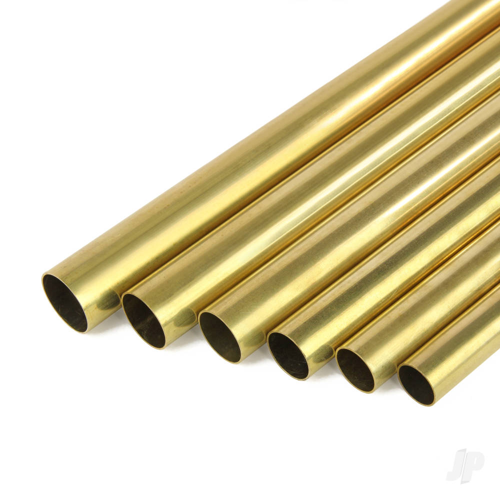 1/2in Brass Round Tube, .029in Wall (36in long) (Bulk Pack of 4 Items)-4