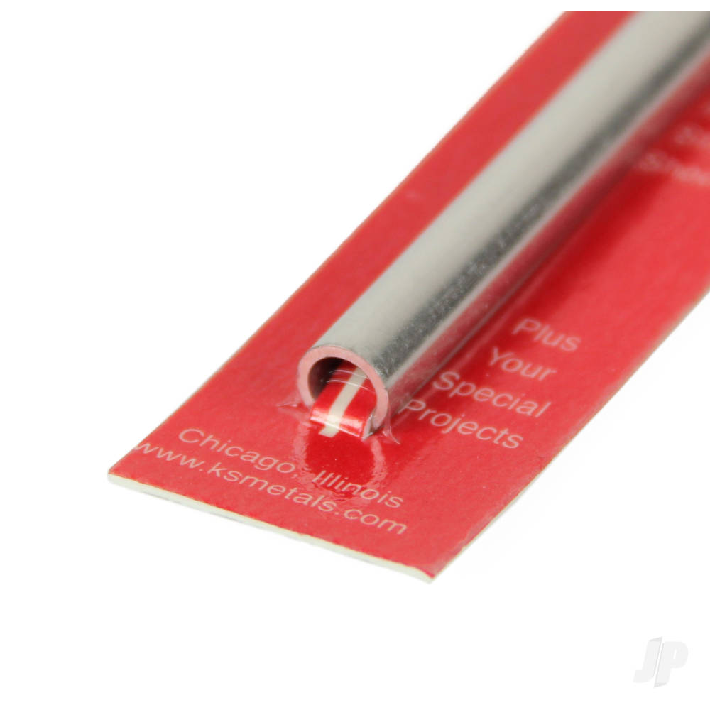 8mm Aluminium Round Tube, .76mm Wall (300mm long)