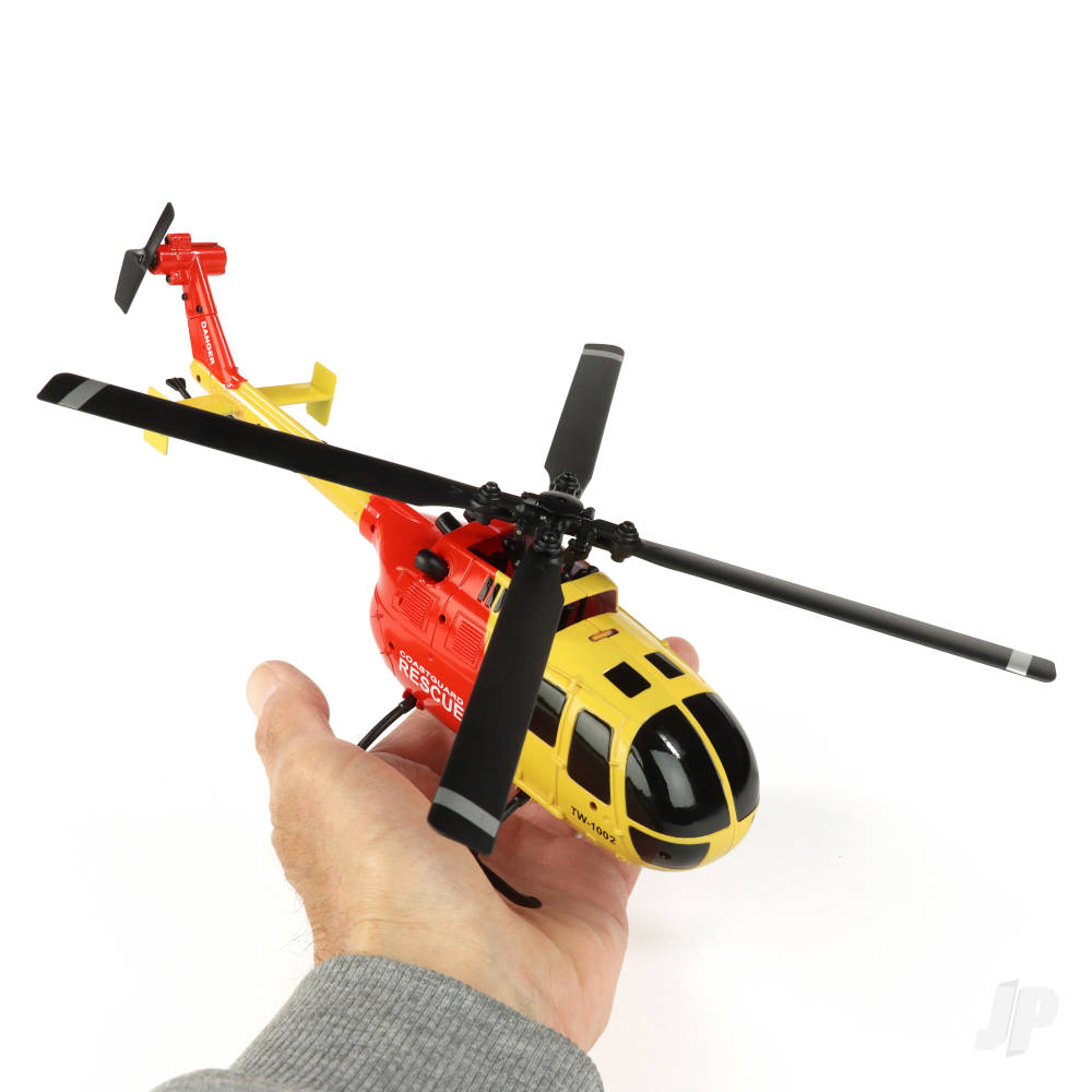 Twister BO-105 Scale 250 Flybarless Helicopter with 6 Axis Stabilisation and Altitude Hold (Yellow/Red)-5