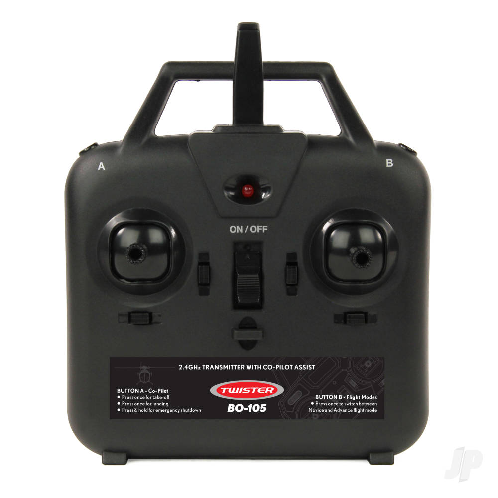 Twister BO-105 Scale 250 Flybarless Helicopter with 6 Axis Stabilisation and Altitude Hold (Yellow/Red)-9