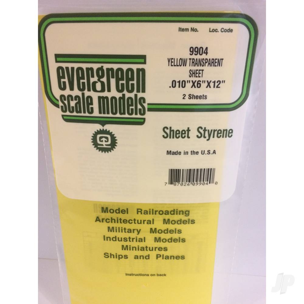 6x12in-15x30cm-transparent-coloured-sheet-010in-thick-yellow-2-sheet-per-pack