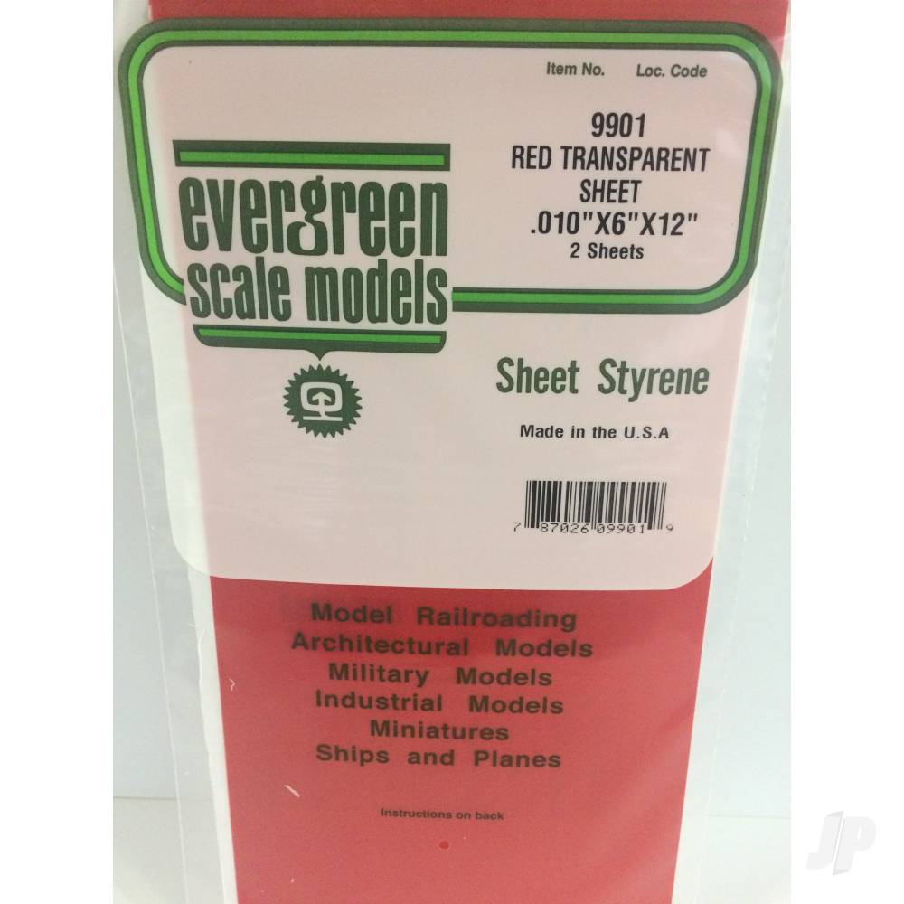 6x12in-15x30cm-transparent-coloured-sheet-010in-thick-red-2-sheet-per-pack