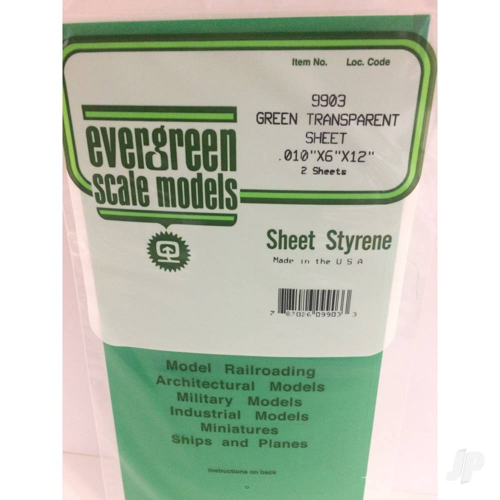 6x12in-15x30cm-transparent-coloured-sheet-010in-thick-green-2-sheet-per-pack